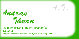 andras thurn business card